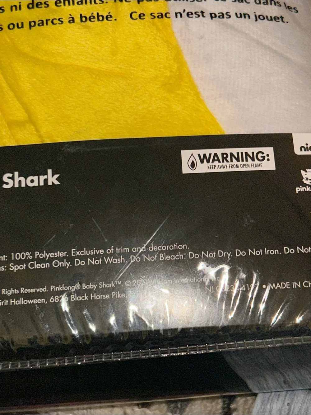 Nickelodeon Yellow Baby Shark Infant Costume by Pinkfong 12- 18 Months